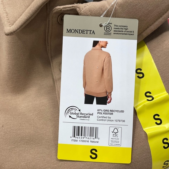 Mondetta Ladies' Collared Fleece Pullover Top Women's Sweater Size: S - Picture 5 of 8
